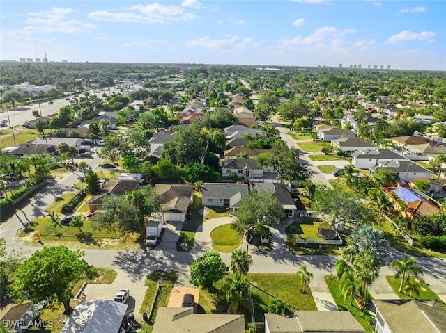 drone / aerial view featuring a residential view