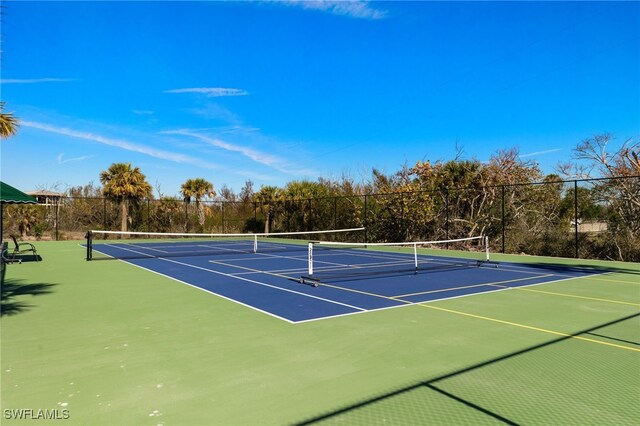 view of tennis court