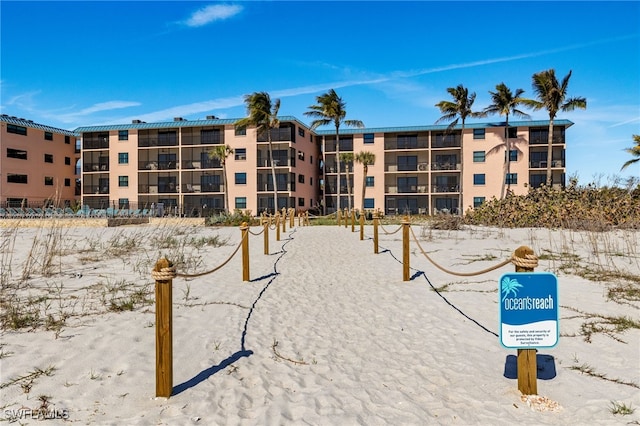 view of home's community with volleyball court