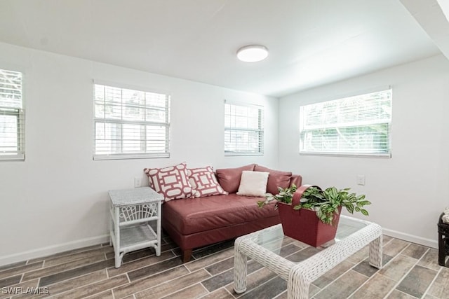 living room with a healthy amount of sunlight