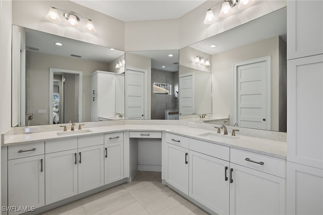 bathroom with vanity