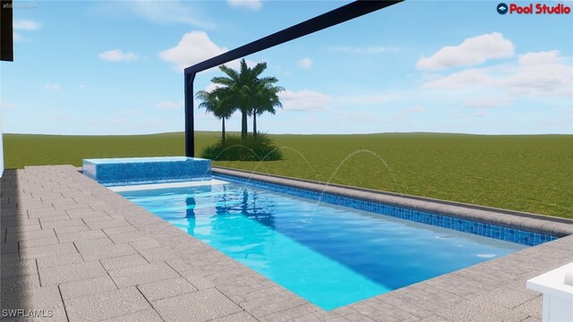 1845 Verada Ct, Naples, FL 34120 - view of pool featuring pool water feature