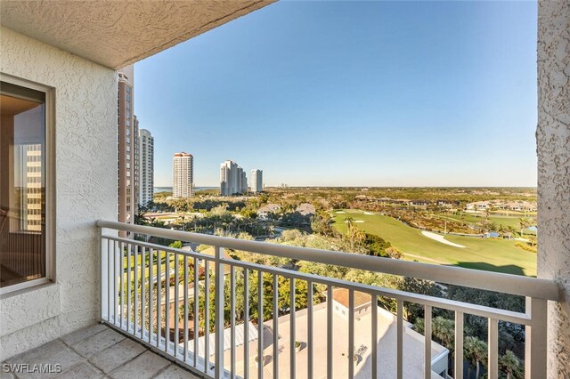 view of balcony