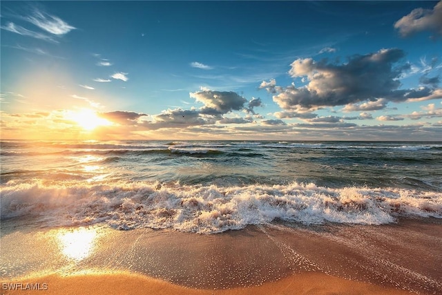 water view with a beach view