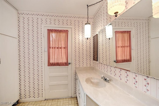 bathroom with vanity