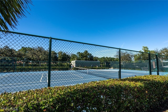 view of tennis court