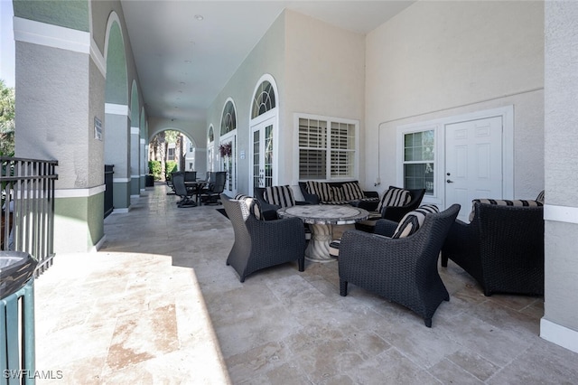 view of patio / terrace featuring outdoor lounge area