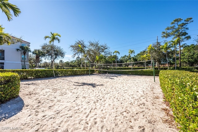 view of community with volleyball court