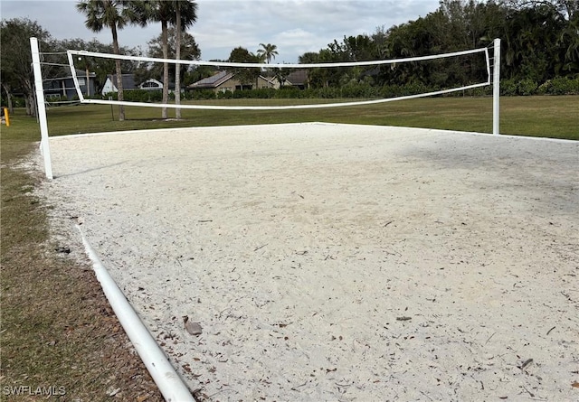 view of property's community with volleyball court