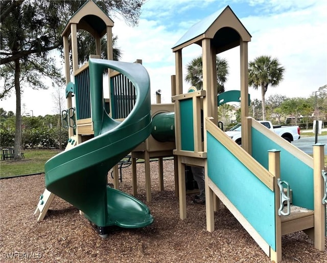 view of jungle gym