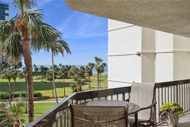 view of balcony