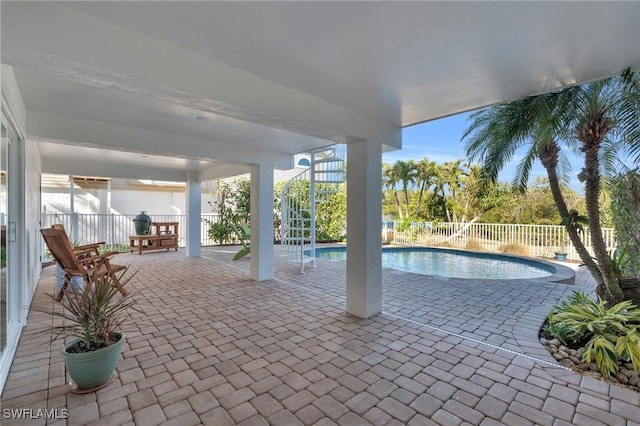 view of pool with a patio area