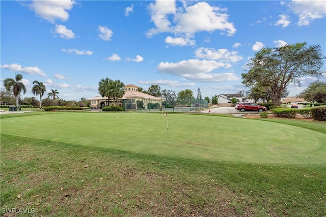 view of community with golf course view