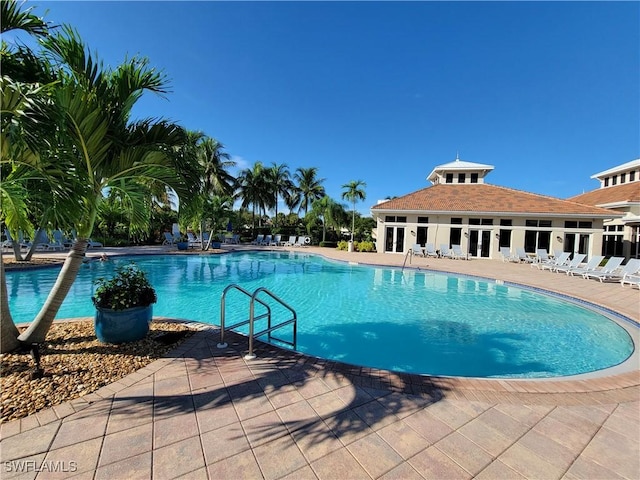 view of pool with a patio