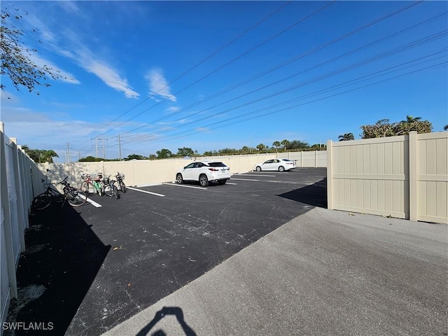 view of vehicle parking