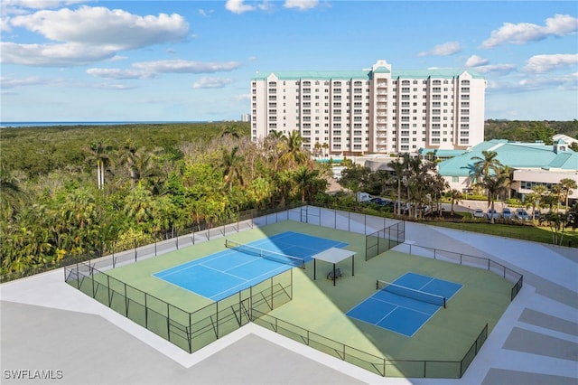 view of tennis court