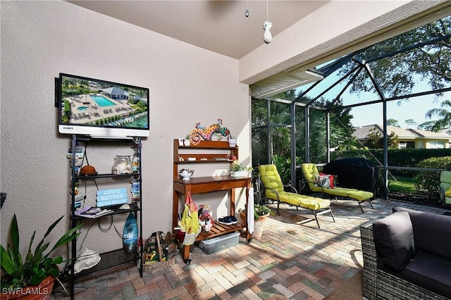 view of sunroom