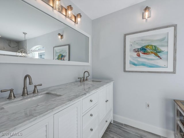 bathroom with vanity