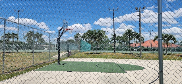 view of basketball court