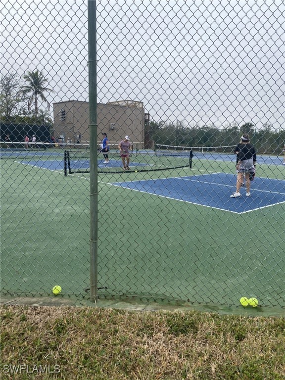 view of tennis court