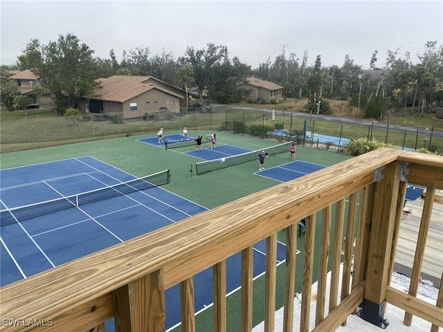 view of sport court