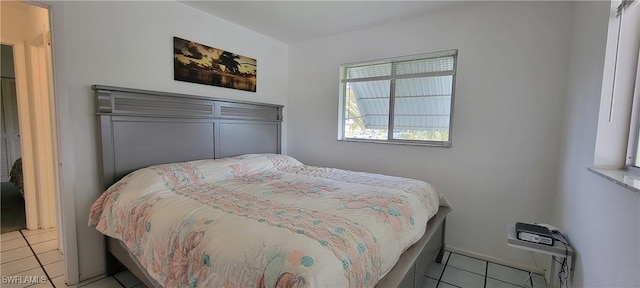 view of tiled bedroom