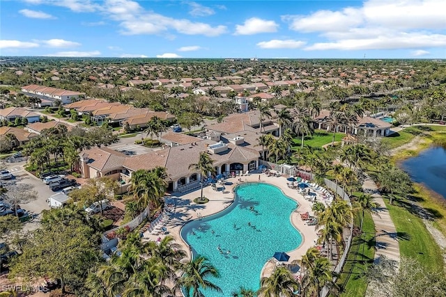 birds eye view of property featuring a residential view