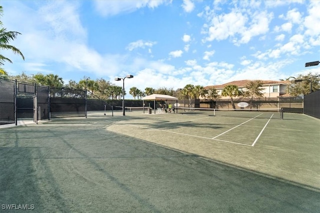 view of sport court