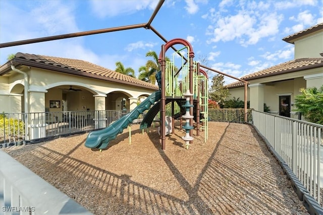 view of jungle gym