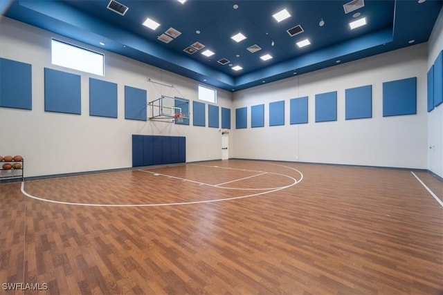 view of basketball court with a healthy amount of sunlight