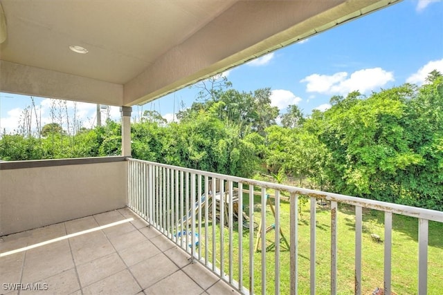 view of balcony