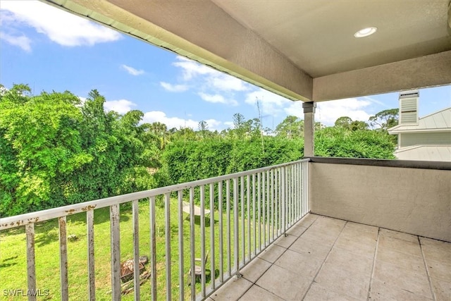 view of balcony