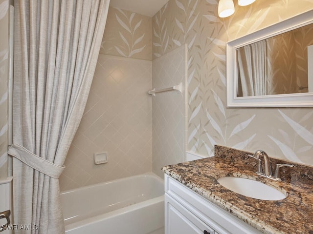 26916 Wyndhurst Ct Unit 102, Bonita Springs, FL 34134 - bathroom with vanity and shower / tub combo