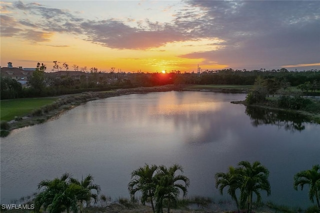 property view of water