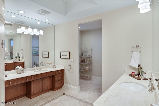 bathroom with vanity