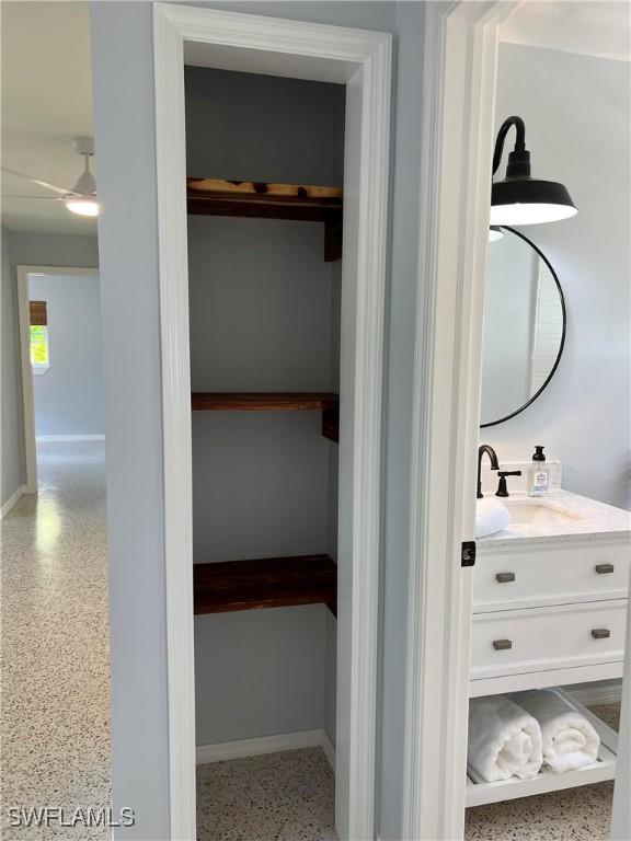 bathroom with vanity