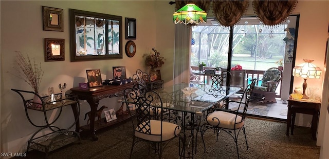 view of dining room