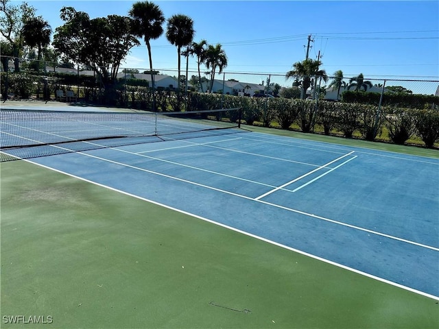 view of tennis court