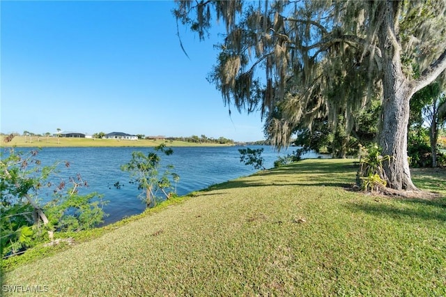 view of water feature