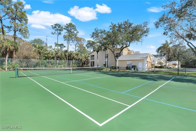 651 Wiggins Lake Dr Unit 101, Naples, FL 34110 - view of tennis court