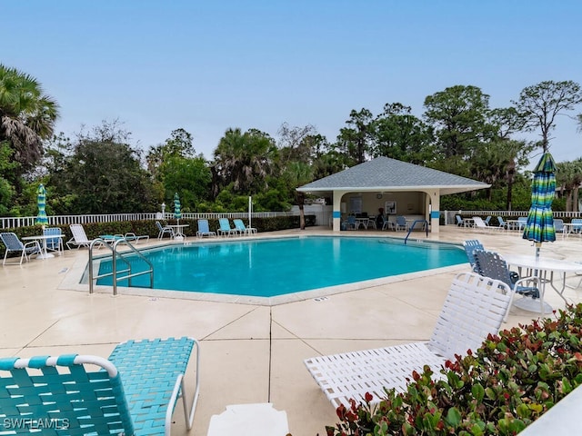 view of pool with a patio