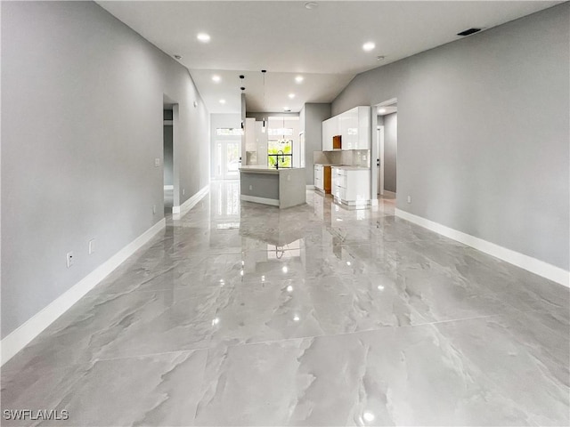 view of unfurnished living room