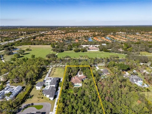 birds eye view of property