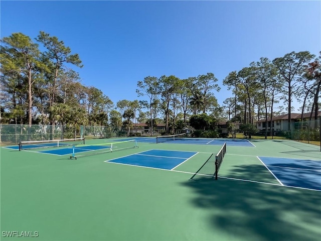 view of sport court featuring basketball court