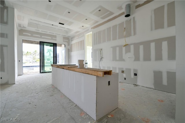 kitchen with wooden counters