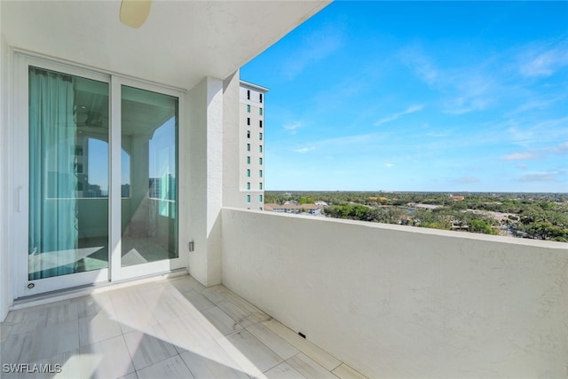 view of balcony