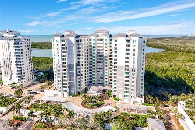 view of property with a water view