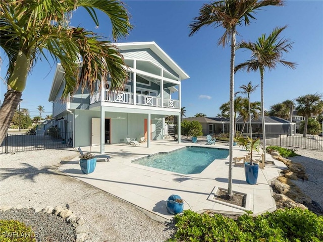 view of pool with a patio area