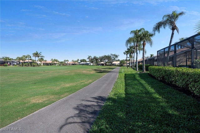 view of community with a yard