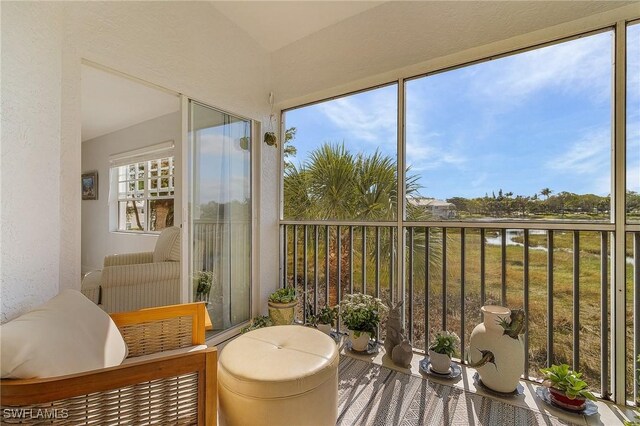 view of sunroom / solarium